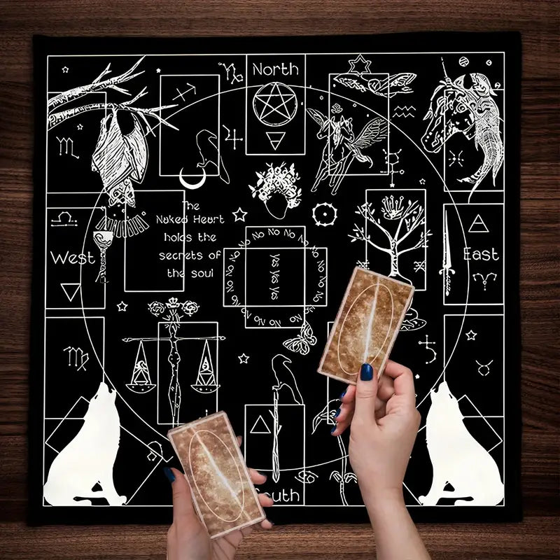 Elements Tarot Card Spread Cloth