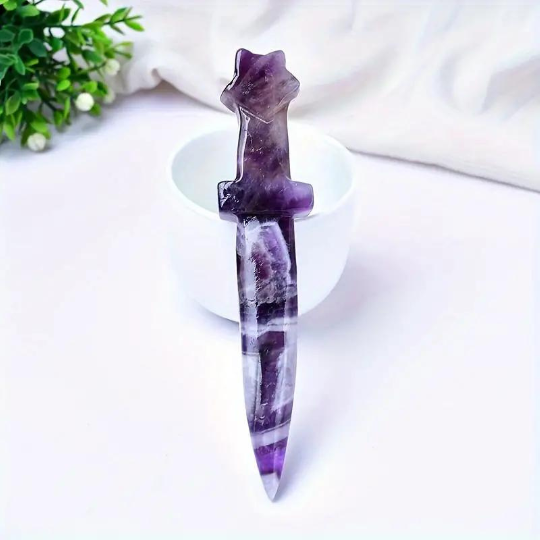 Dream Amethyst Crystal Dagger