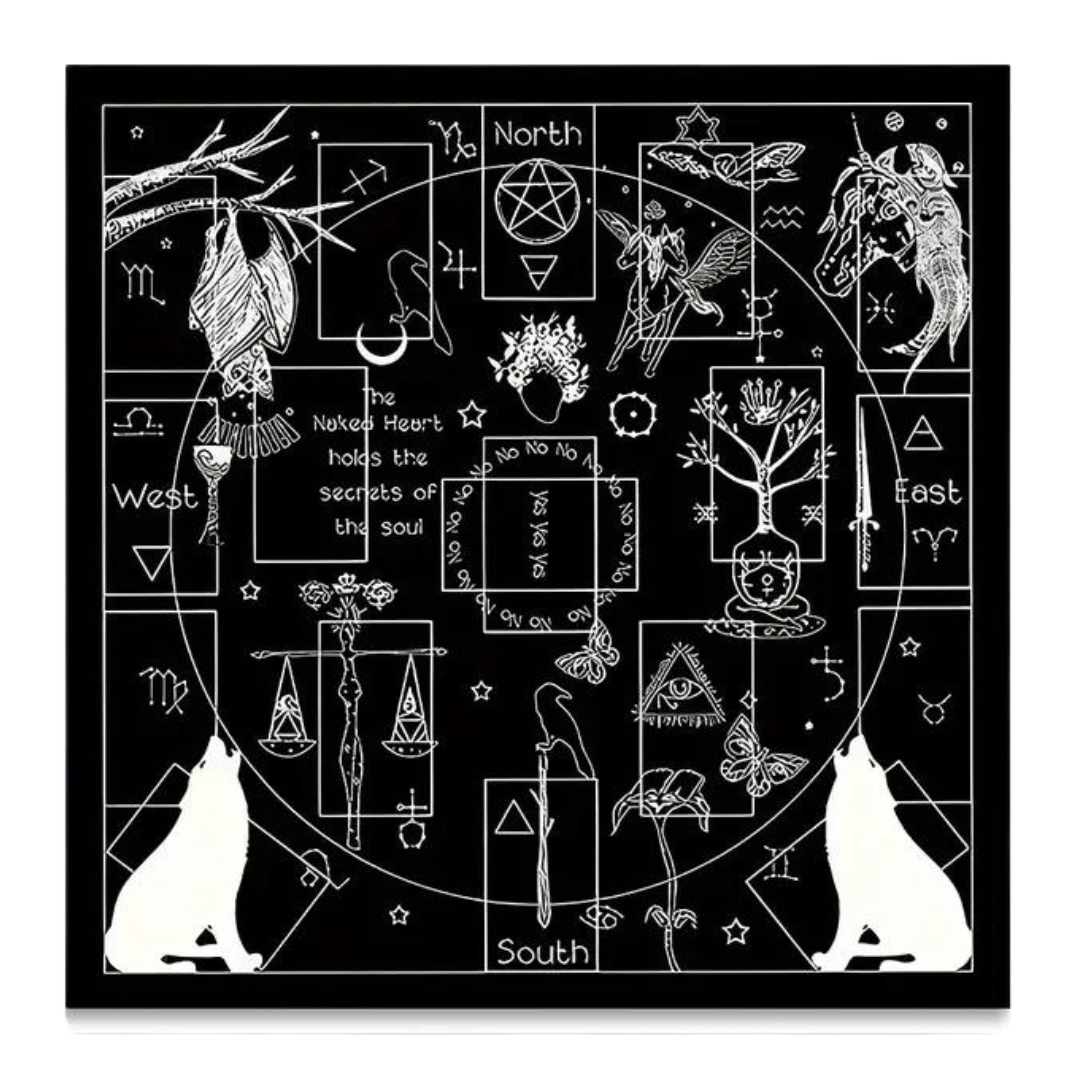 Elements Tarot Card Spread Cloth
