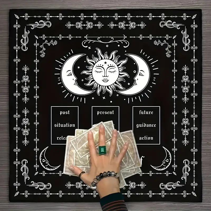 Know Thyself Three Card Tarot Spread Cloth