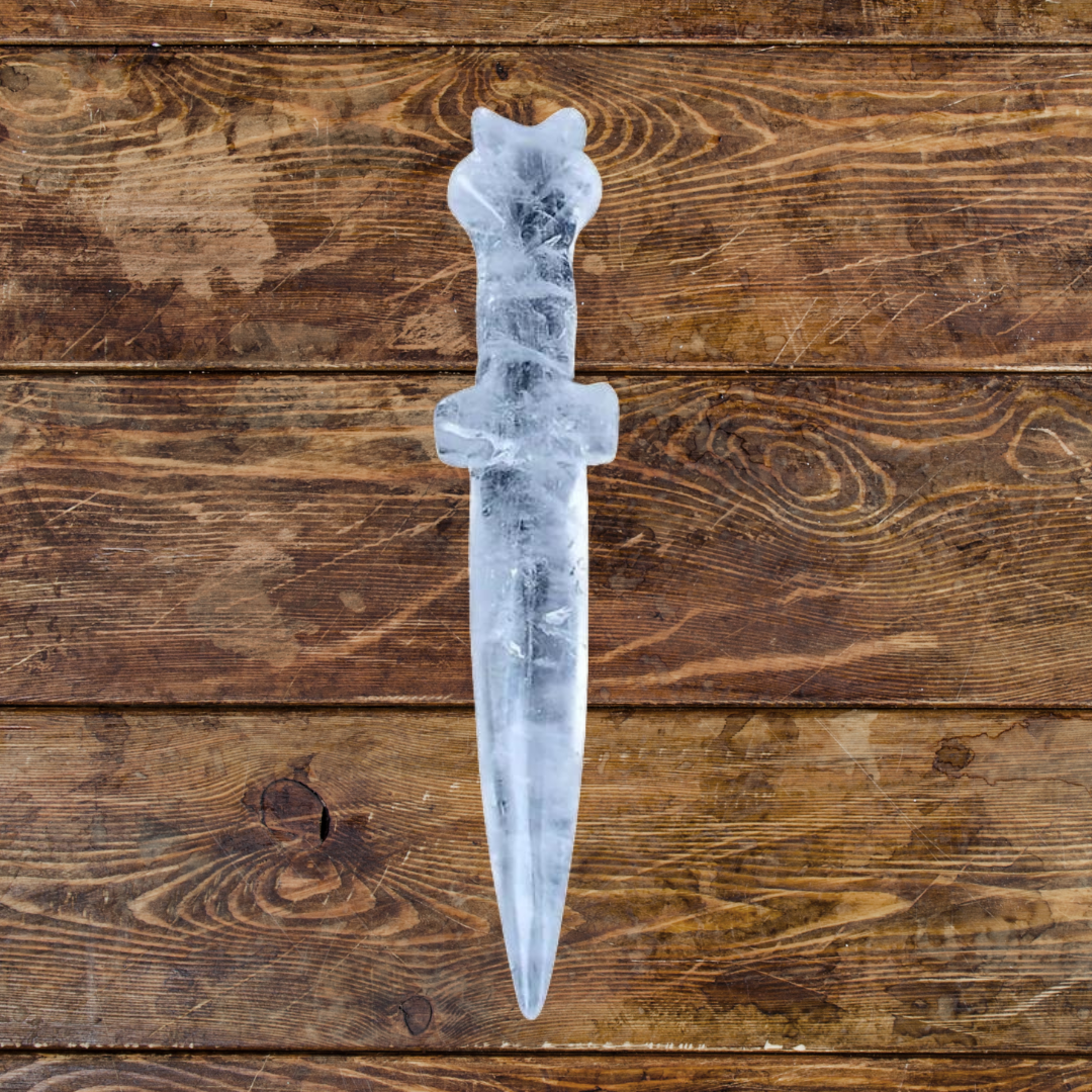 Clear Quartz Crystal Dagger