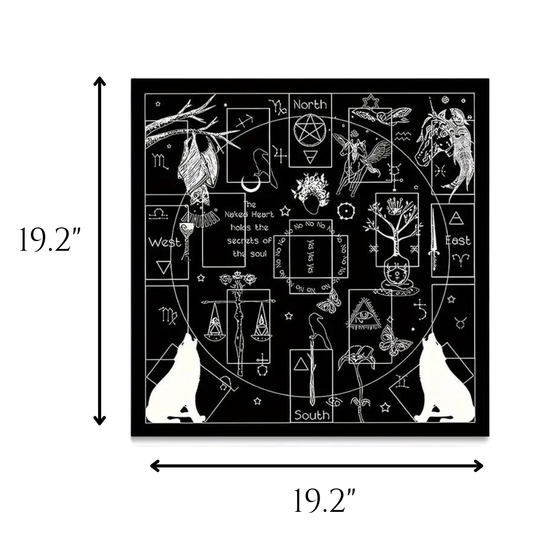 Elements Tarot Card Spread Cloth