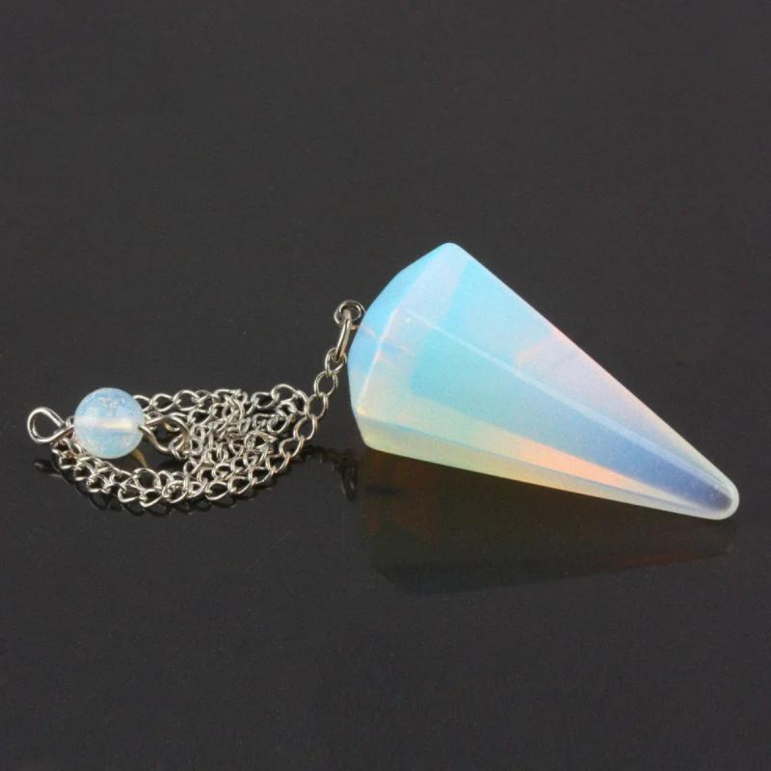 Opal Hexagonal Gemstone Pendulum