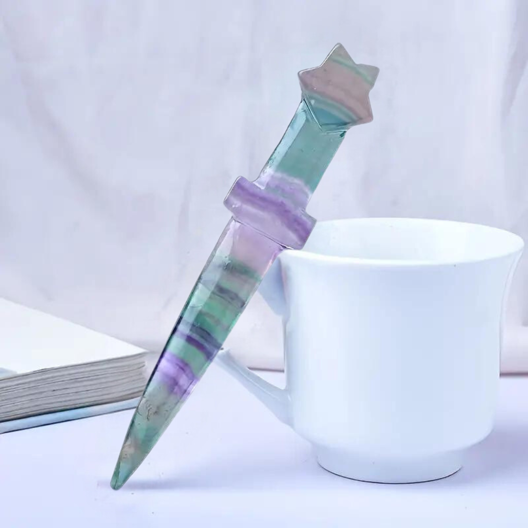 Fluorite Crystal Dagger