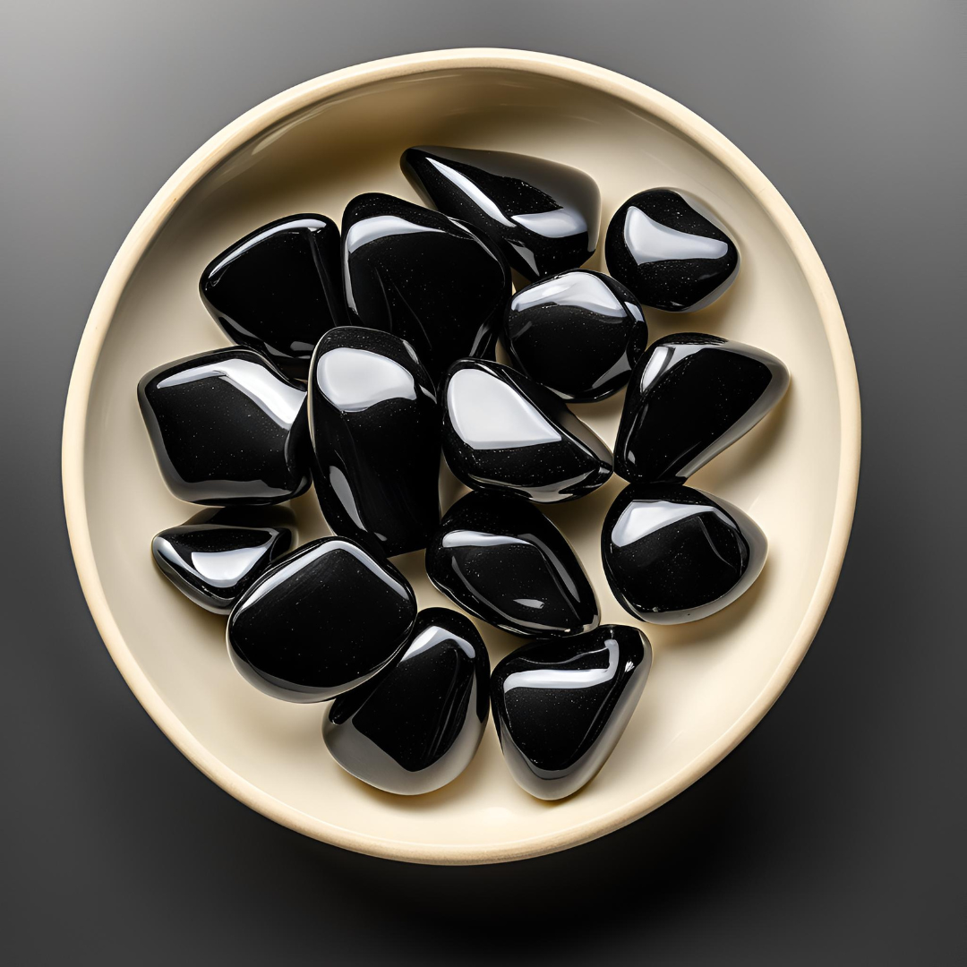 Black Obsidian Volcanic Stone