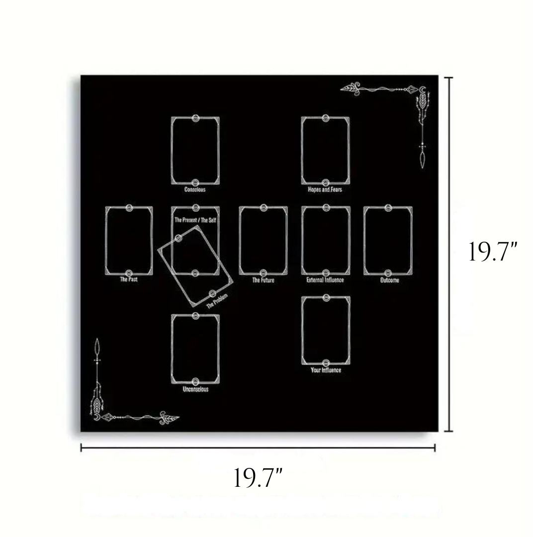 10 Card Tarot Spread Cloth