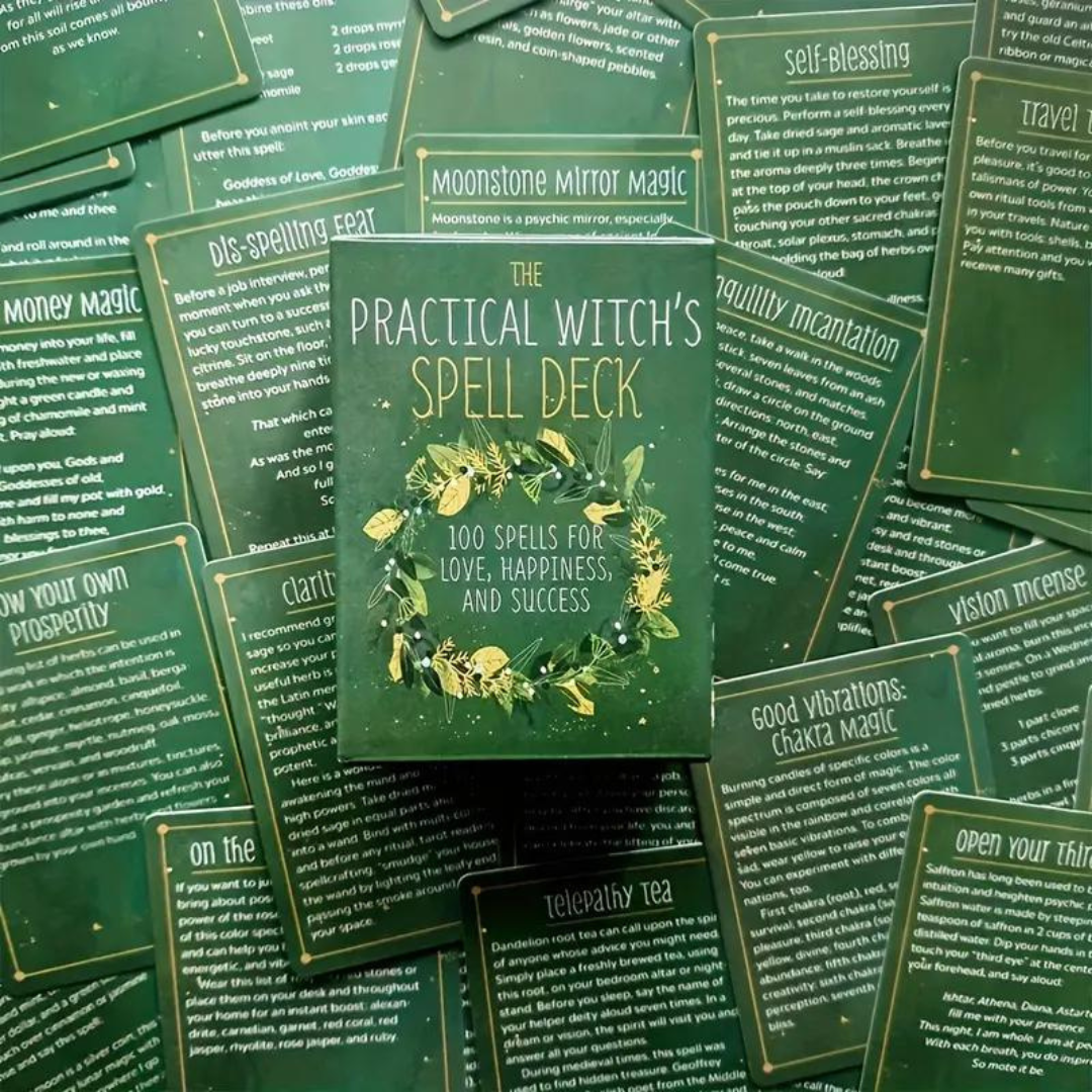Practical Witch's Spell Deck For Love, Joy & Success
