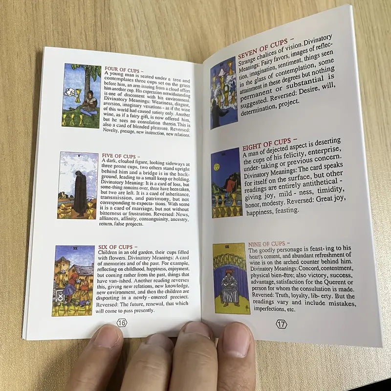 English &  Spanish Golden Foiled Tarot Deck