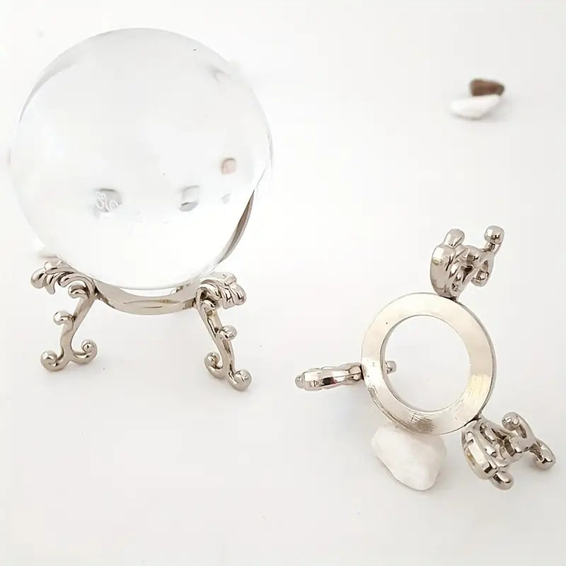 Elegant Crystal Ball Display Stand